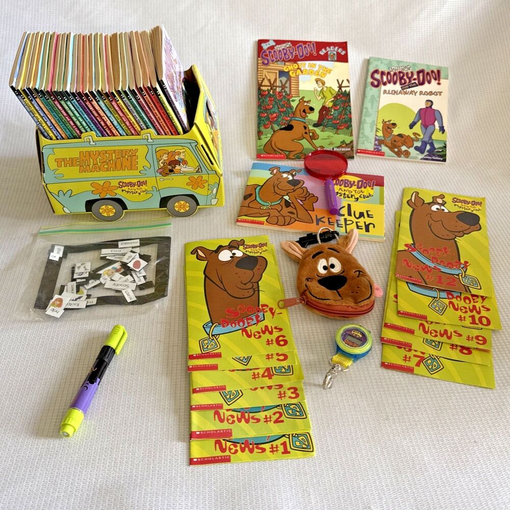 Scooby-Doo and You Collect the Clues COMPLETE 24 Book Set + Mystery Club Extras